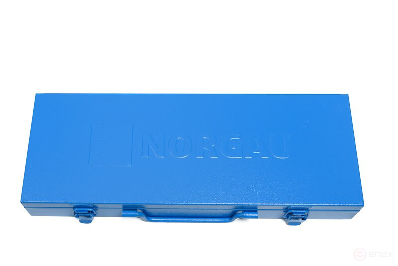 Набор шестигранных торцевых головок NORGAU Industrial с аксессуарами 3/8", 22 предмета, N3022-S622 в металлическом ящике