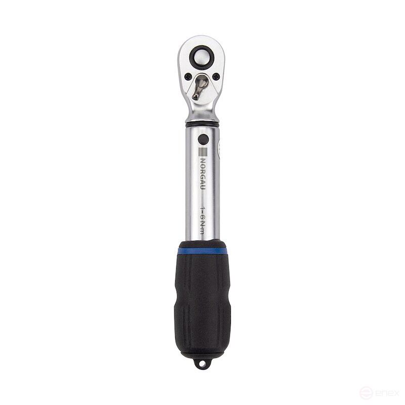 Torque wrench NORGAU Industrial limit wrench with built-in ratchet 1/4" 1-6 Nm, NTW21-006PR