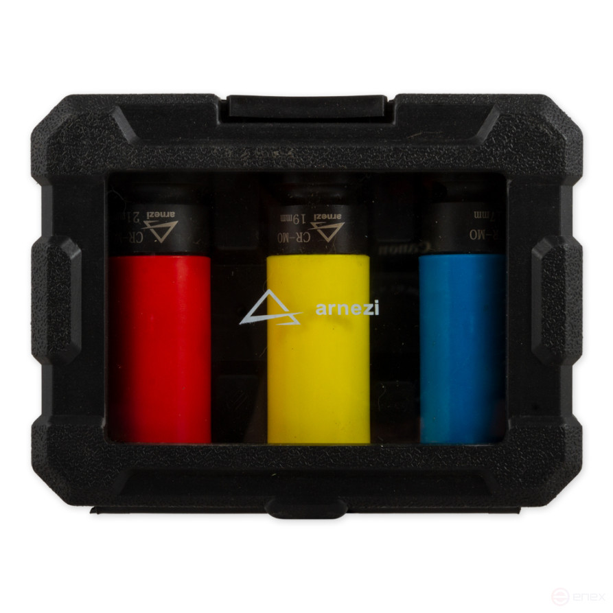 Set of impact heads 1/2DR 6-gr. 17-19-21 mm for ARNEZI R0380001 wheels