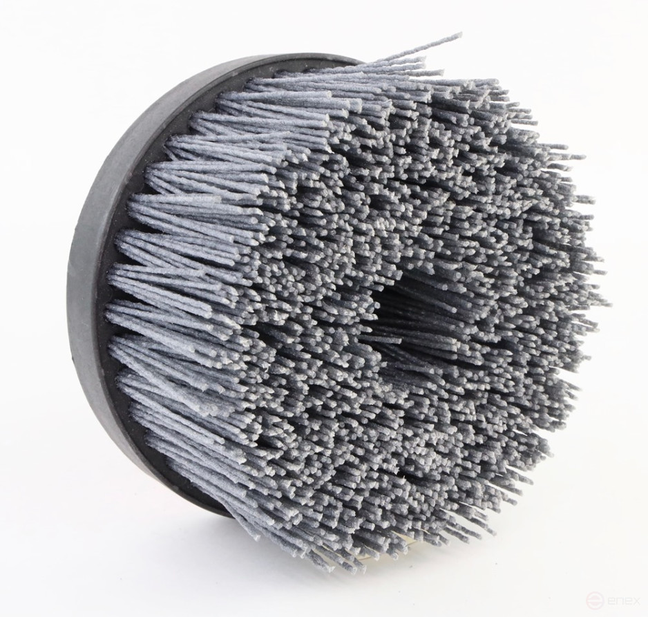 Щетка чашечная Д140*M14, ворс полимер-абразив P120 по дереву для УПМ УШМ (болгарка) (3-104)