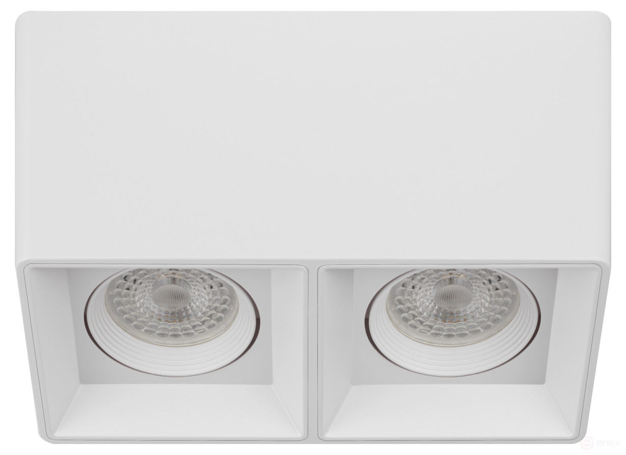 Светильник настенно-потолочный спот ЭРА OL24-2 WH под лампу MR16 GU5.3 поворотный белый