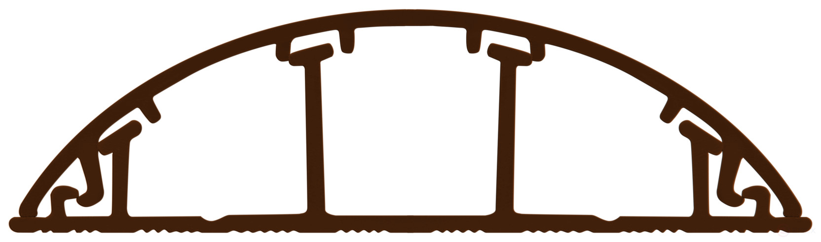 ERA KK Cable Channel-70-16- O floor covering brown RAL 8016 70x16mm