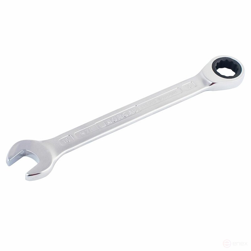 Ключ гаечный комбинированный NORGAU Industrial с трещоткой 24 мм, N7R-24