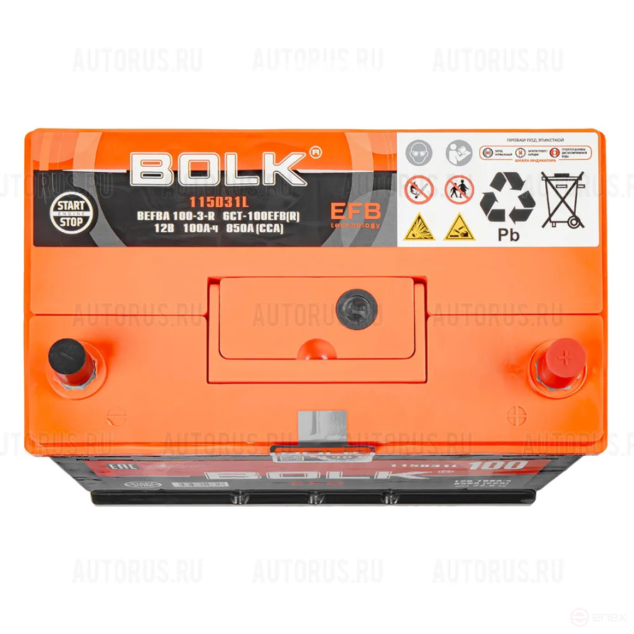 Аккумулятор BOLK EFB ASIA 100 А/ч обратный R+ 306x175x225 D31 EN 850 А