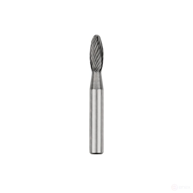 Борфреза твердосплавная NORGAU industrial пламевидная 6x50 мм, форма H, SCM