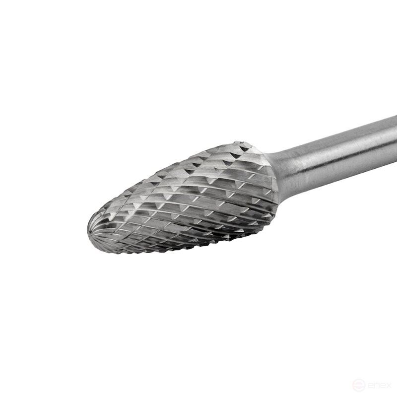 Carbide borehole NORGAU Industrial parabolic 12 mm, R3, shape F, DCM