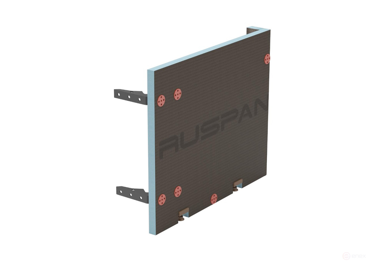 Торцевой элемент экрана для ванны 900х600х30 мм