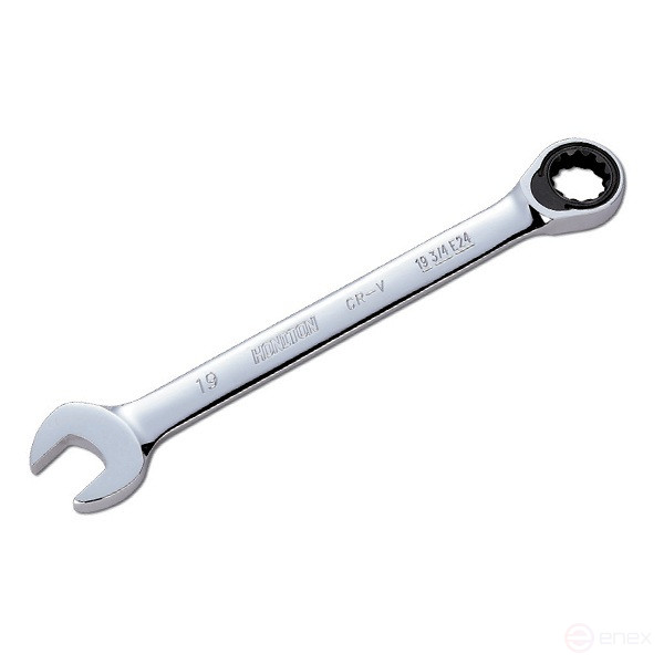 Combination wrench with ratchet HONIDRIVER 19 mm
