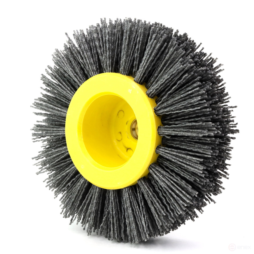 Щетка дисковая Д150*40*M14, ворс полимер абразив P120 по дереву для УПМ УШМ (болгарка) (6-013)