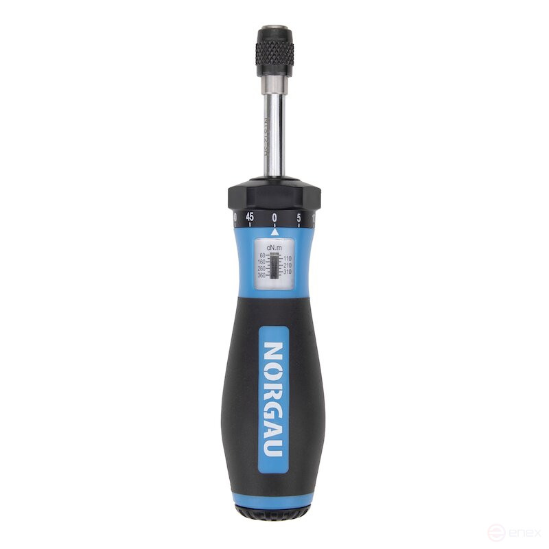 Отвертка динамометрическая NORGAU Industrial предельная 60-360 сНм, NTS12-3H