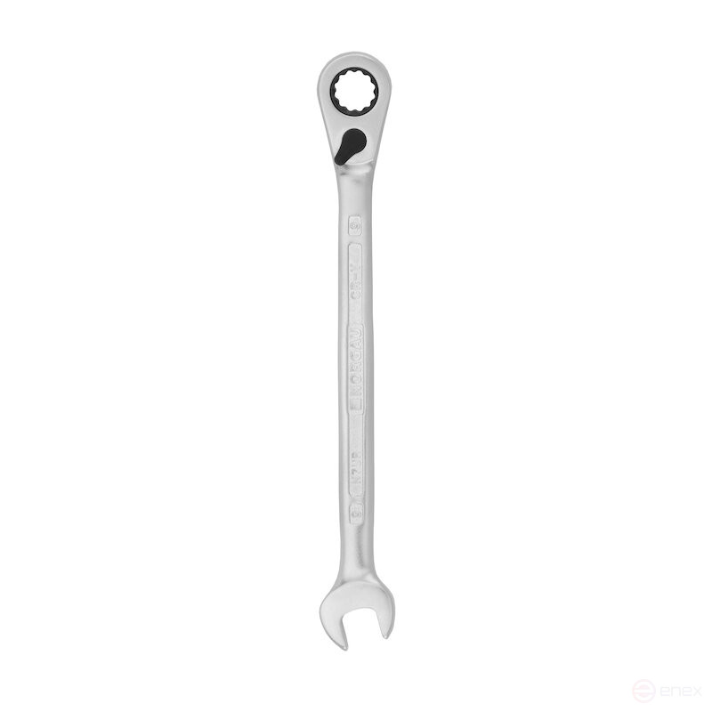 Ключ гаечный комбинированный с переключающейся трещоткой NORGAU Industrial 9 мм, N7UR-9