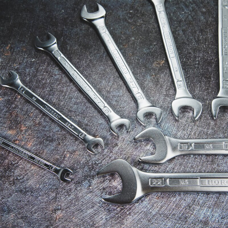 NORGAU Industrial 8-piece Double-sided wrench set, N6-008