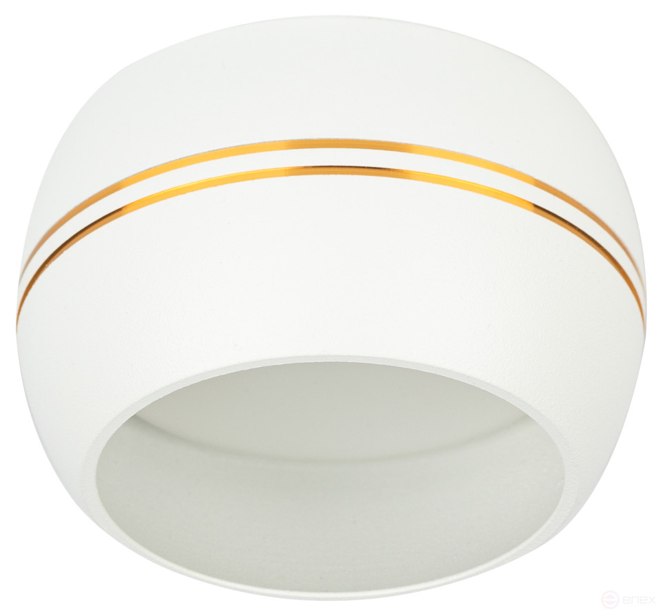 Светильник накладной ЭРА OL13 GX53 WH/GD под лампу GX53 белый/золото