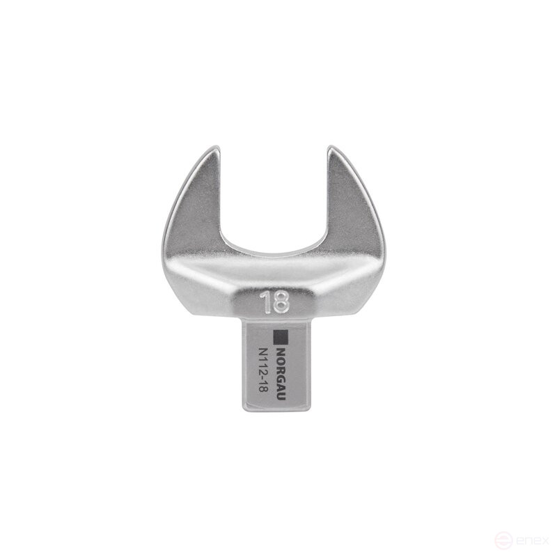 Насадка рожковая NORGAU Industrial для динамометрического ключа 18, прямоугольный привод 9х12