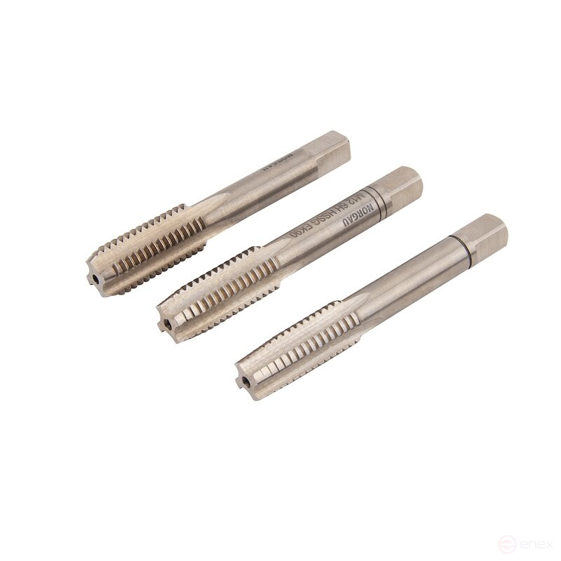 Набор метчиков и плашек NORGAU Industrial M3-M12, 32 предмета, HSS