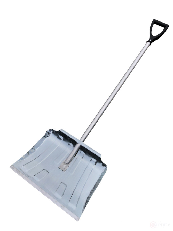 Snow shovel "American-4" with aluminum a V-shaped tube with a handle and an aluminum tip, 500*430*0,8 N/A