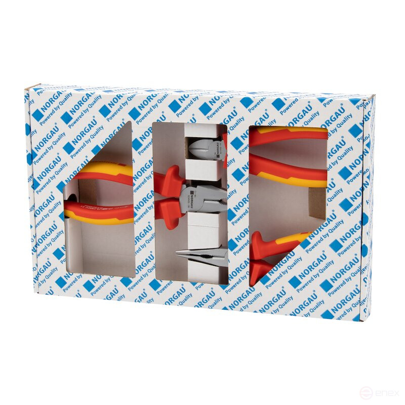 Набор диэлектрического губцевого инструмента NORGAU Industrial NPS-246VDE, 3 предмета