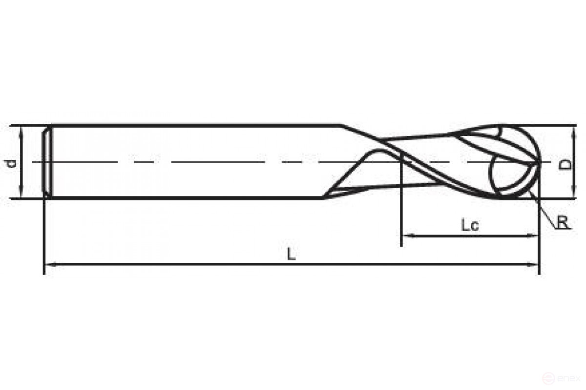 P20-B2-2-4-4-50 фреза твердосплавная сферическая