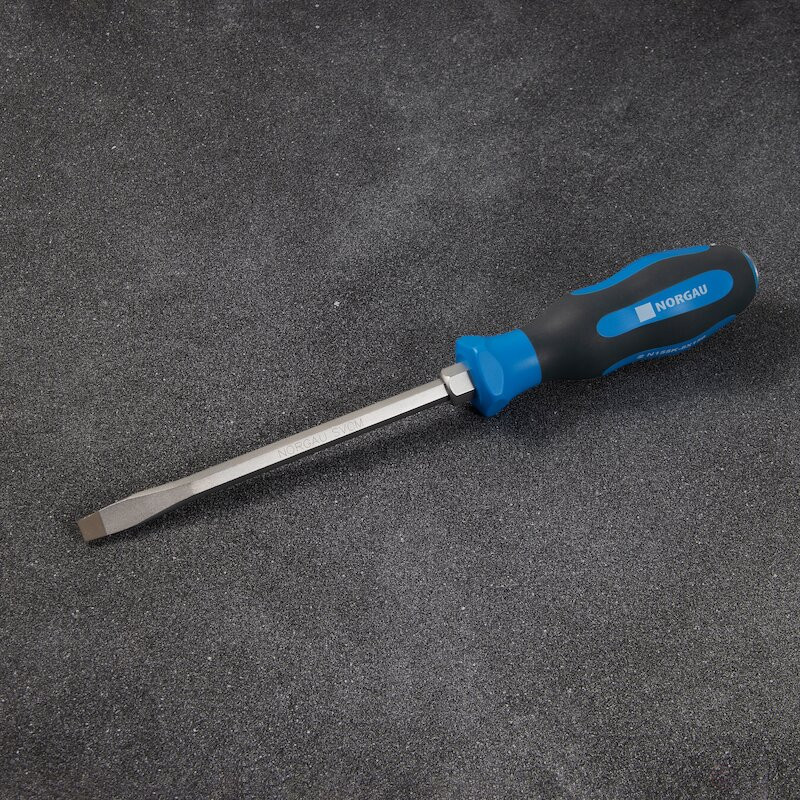 Slotted screwdriver NORGAU Industrial with impact tip 8.0 mm, N155K