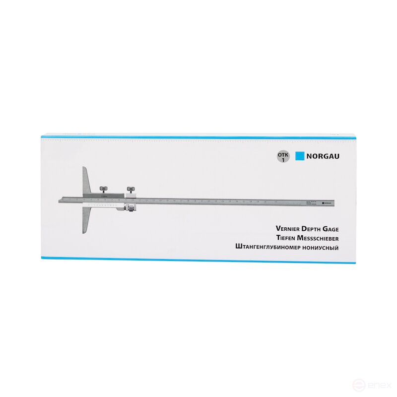 Штангенглубиномер NORGAU Industrial нониусный 0-300 мм, NDV-C