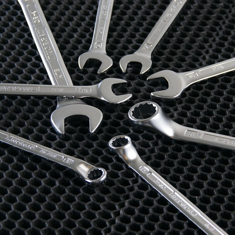 Набор комбинированных гаечных ключей NORGAU Industrial NBS7B-115, 15 предметов