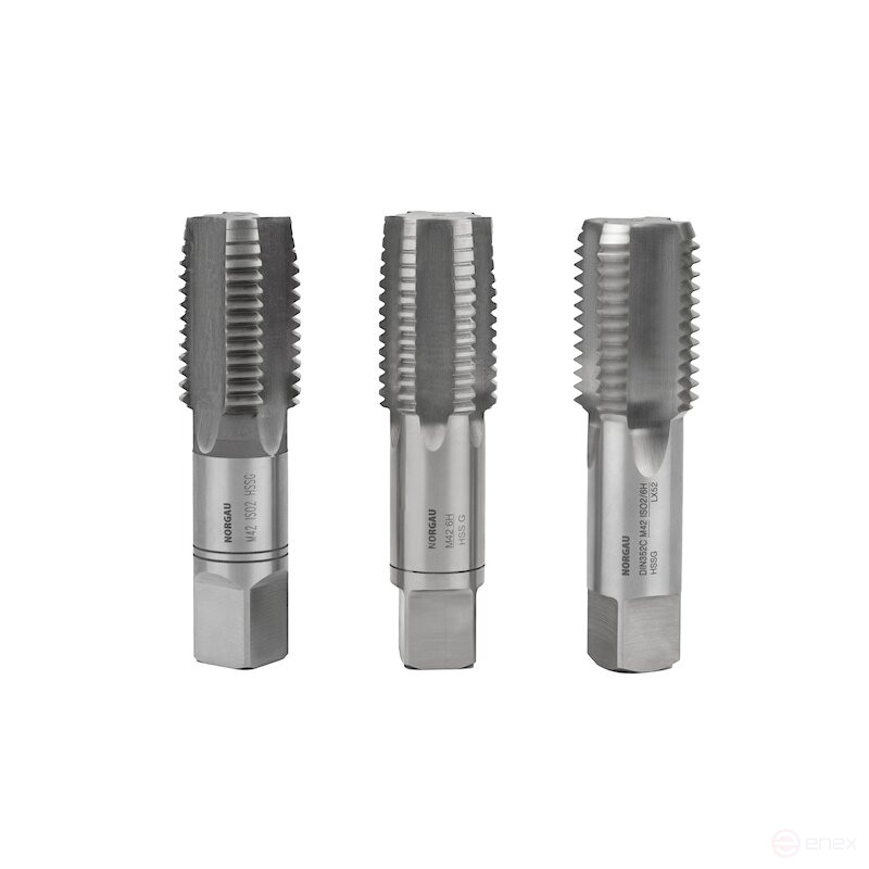 Комплект ручных метчиков NORGAU Industrial M42, HSS, 3 предмета