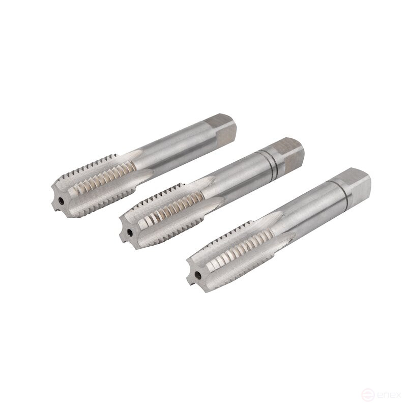 Set of hand taps NORGAU Industrial M18, HSS, 3 pieces