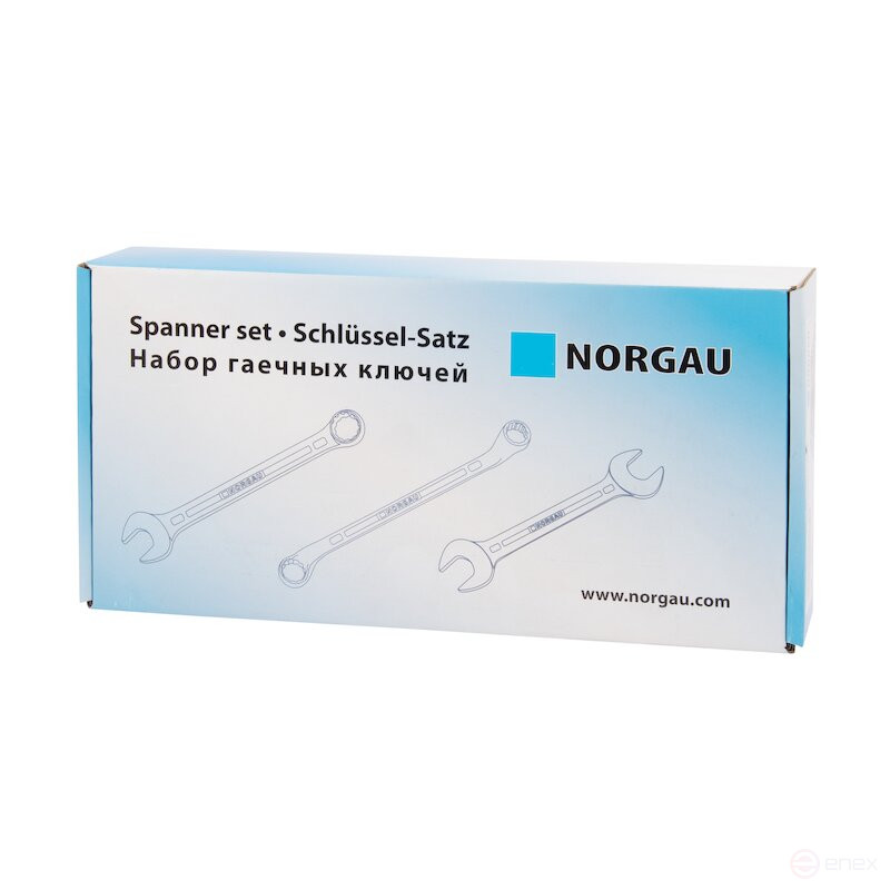 Набор гаечных комбинированных ключей NORGAU Industrial 8 предметов, N7-080