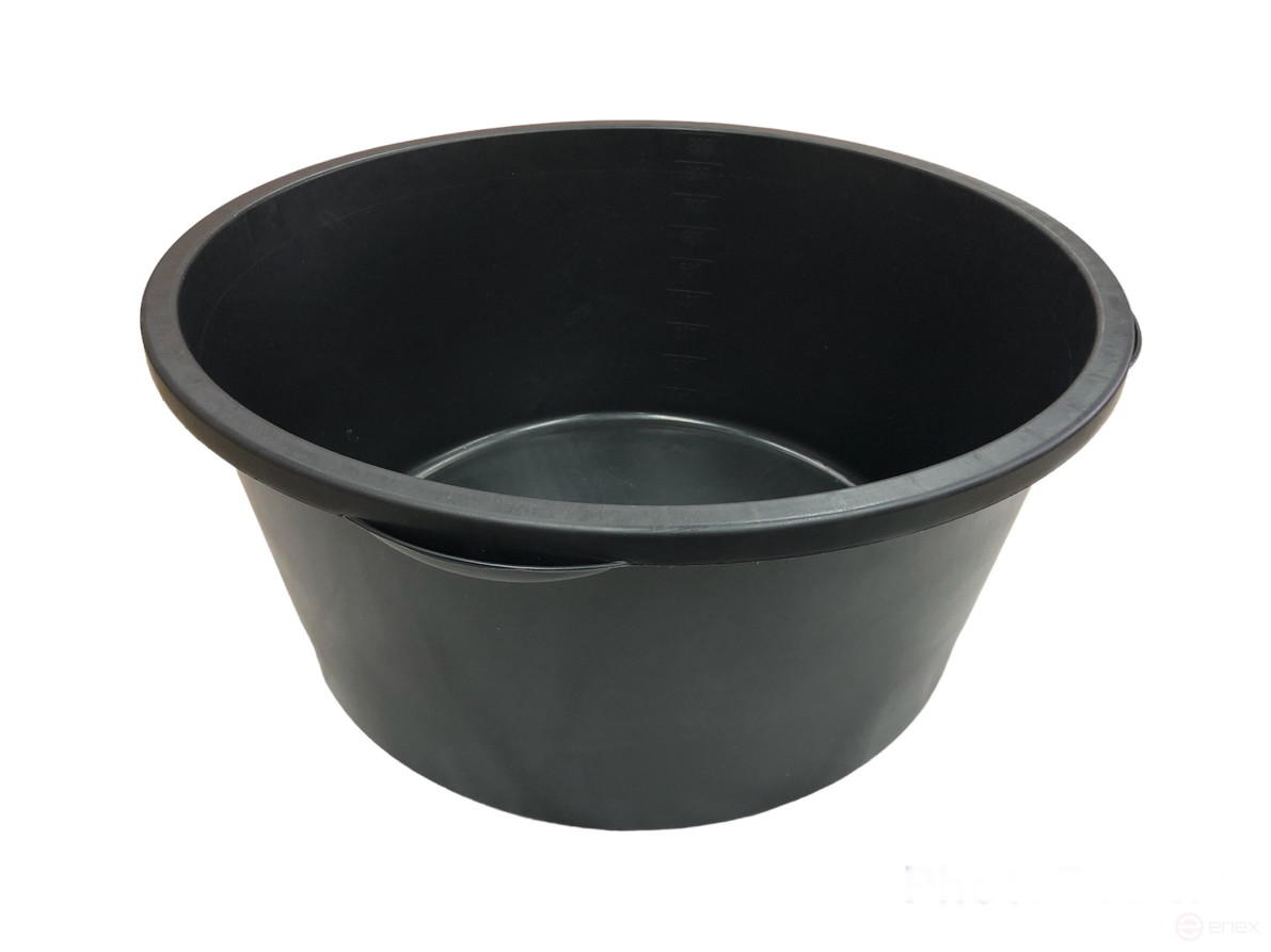 Таз строительный круглый 90л, полипропилен, 390*650, вес 1,950