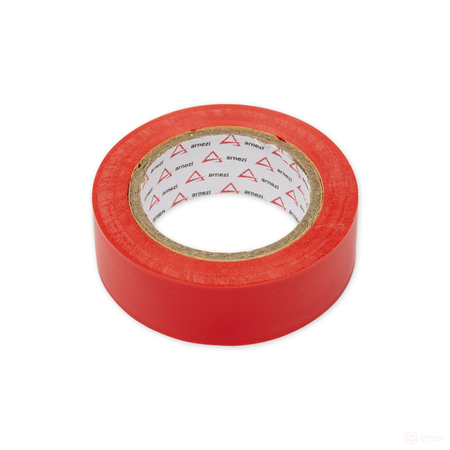 Изолента ПВХ 19 мм x10 м толщина 130 мик красная ARNEZI R8030502