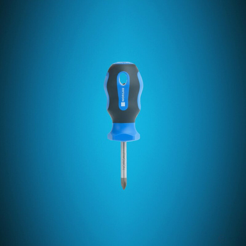 Отвёртка крестовая NORGAU Industrial короткая Phillips PH1х38 мм, N162