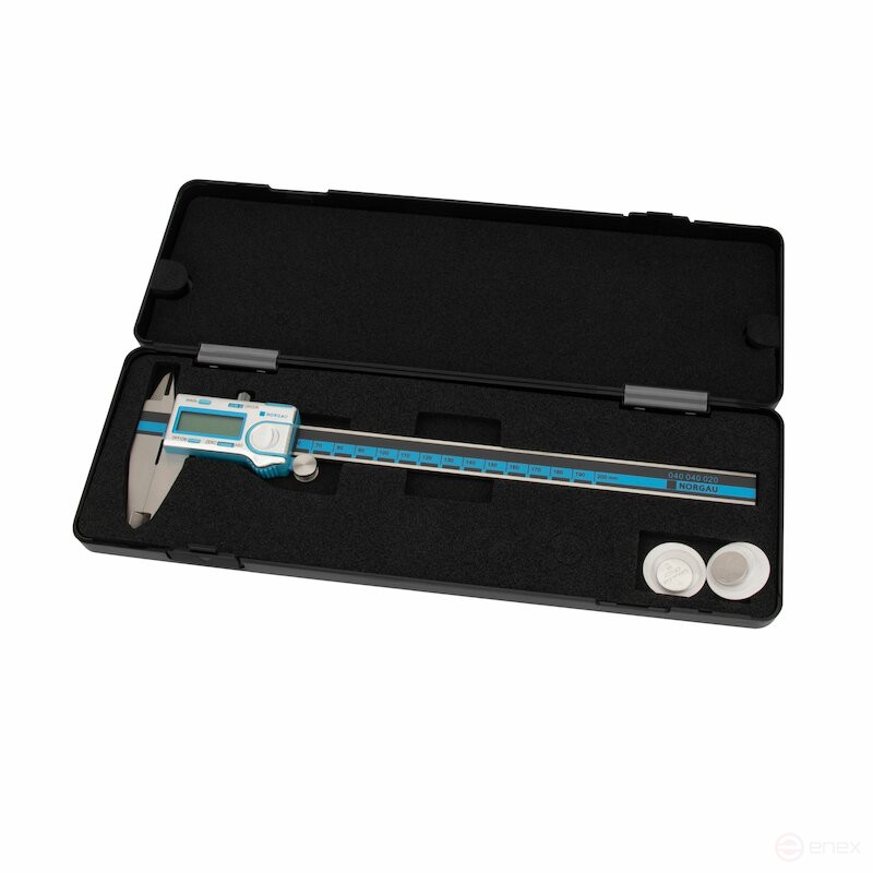 Штангенциркуль цифровой ABS NORGAU Industrial 0-200 мм, NCD-20AD