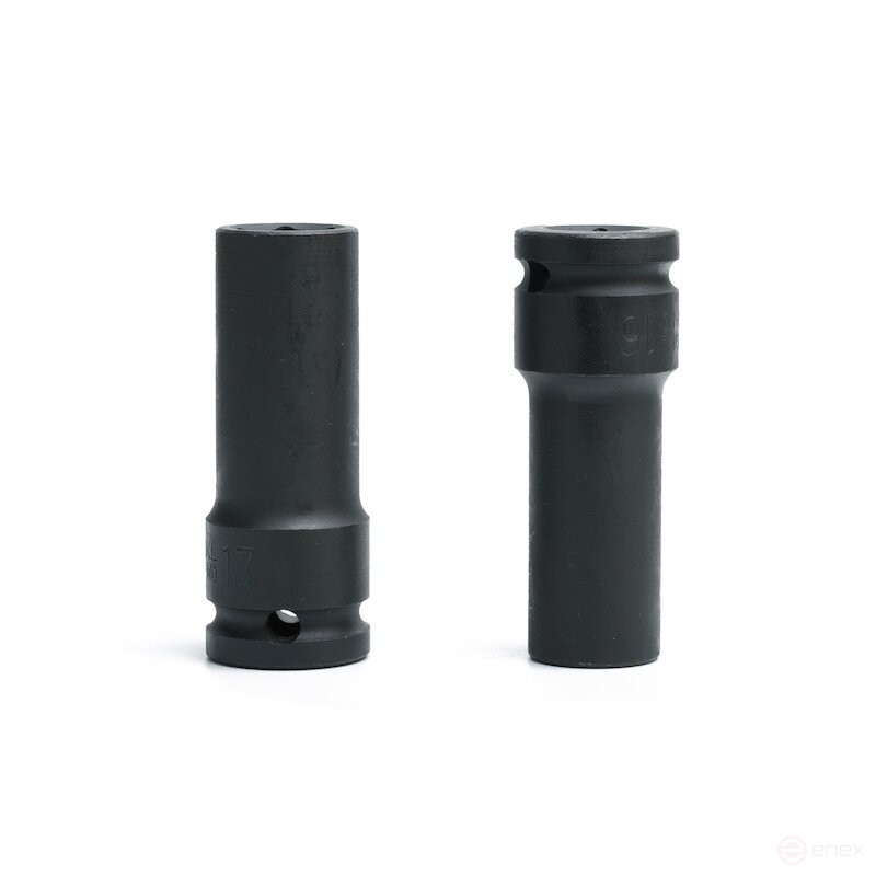 Набор шестигранных ударных торцевых головок NORGAU Industrial удлиненных 1/2’’, 12 предметов, N19KL-012 в металлическом ящике