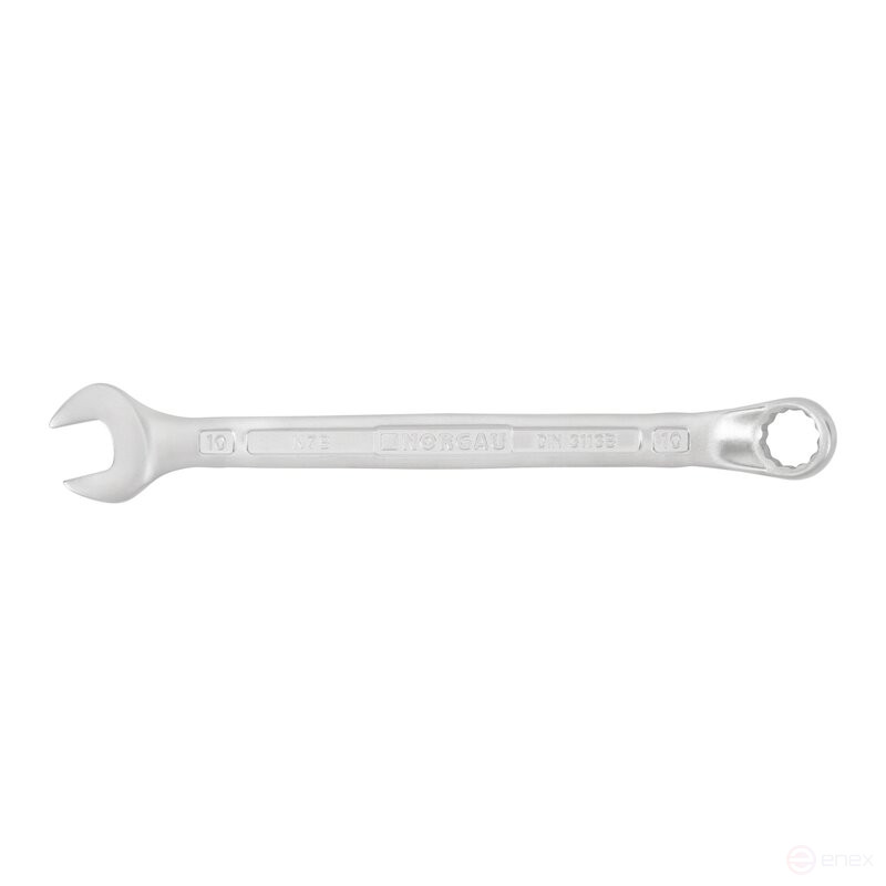 Ключ гаечный комбинированный NORGAU Industrial изогнутый 10 мм, N7B-10
