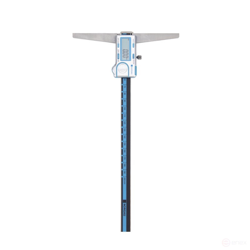 Штангенглубиномер NORGAU Industrial цифровой специальный 0-200 мм, NDD-A