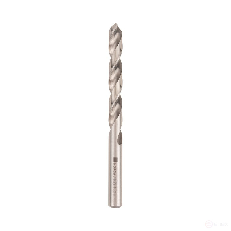 Spiral drill bit NORGAU Industrial for metal 10.2 mm, Z2, HSS-E