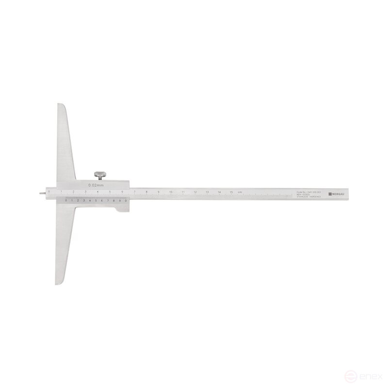 Штангенглубиномер NORGAU Industrial нониусный 0-150 мм, NDV-C