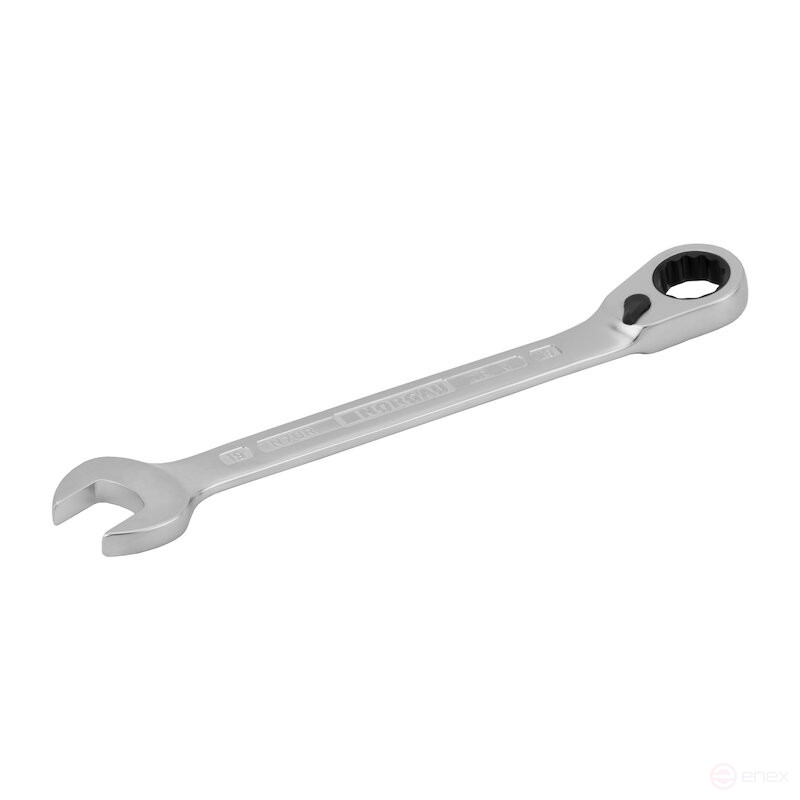 Ключ гаечный комбинированный с переключающейся трещоткой NORGAU Industrial 19 мм, N7UR-19