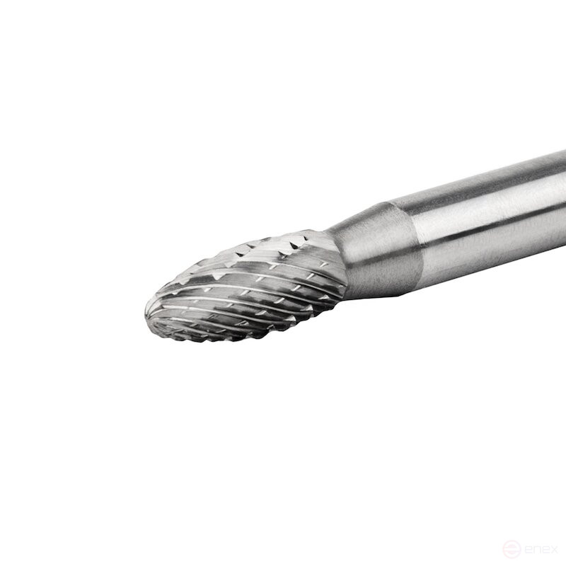 Carbide borehole NORGAU industrial flame-shaped 6x50 mm, H shape, DCM