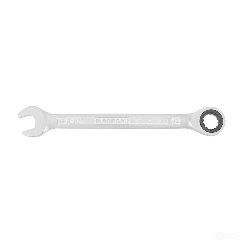 Ключ гаечный комбинированный NORGAU Industrial с трещоткой 12 мм, N7R-12