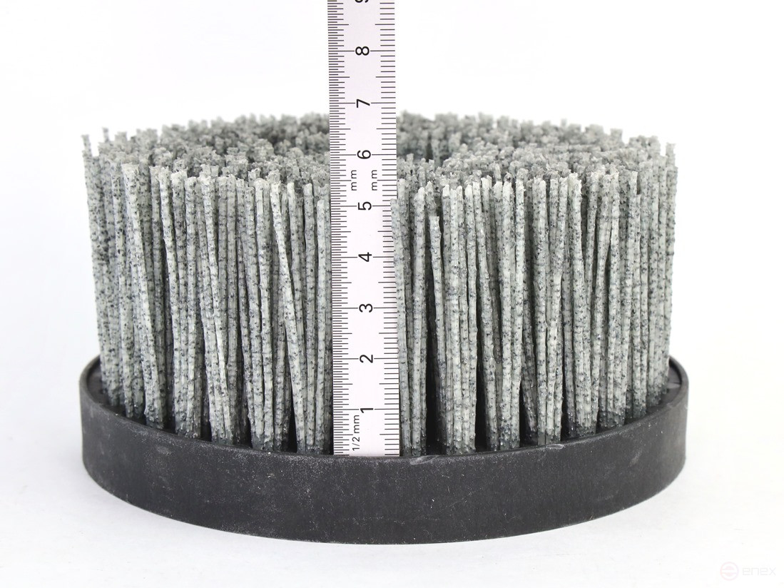 Щетка чашечная Д140*M14, ворс полимер-абразив P46 по дереву для УПМ УШМ (болгарка) (3-101)
