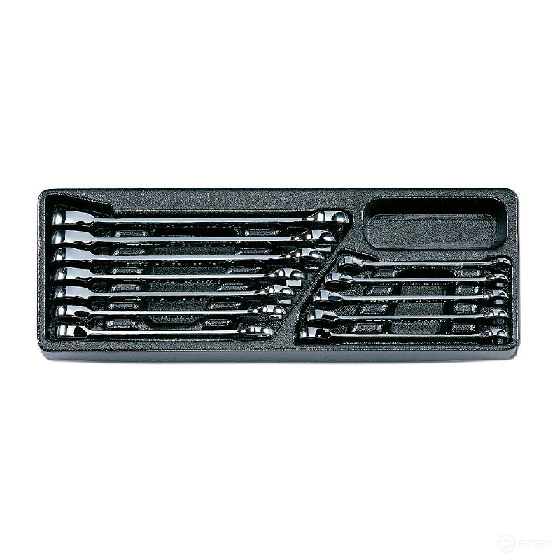 Набор комбинированных ключей с трещоткой Honidriver в ложементе, 12 предметов, IK-RGW0120H
