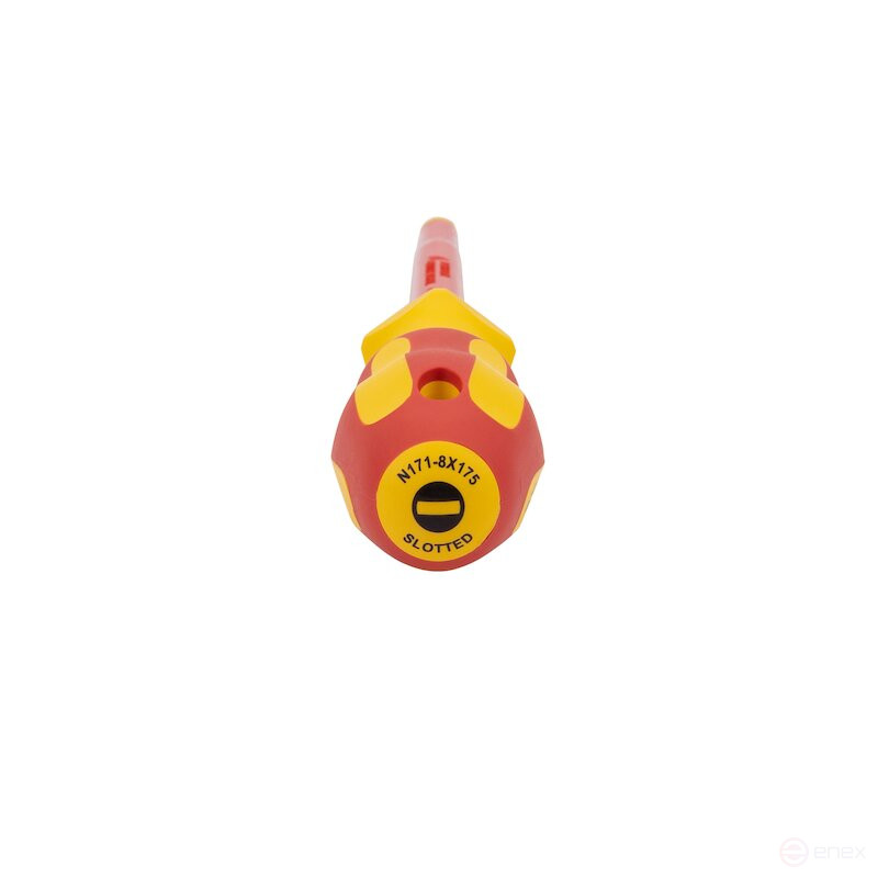 Отвертка диэлектрическая NORGAU Industrial шлицевая 8.0х175 мм, N171