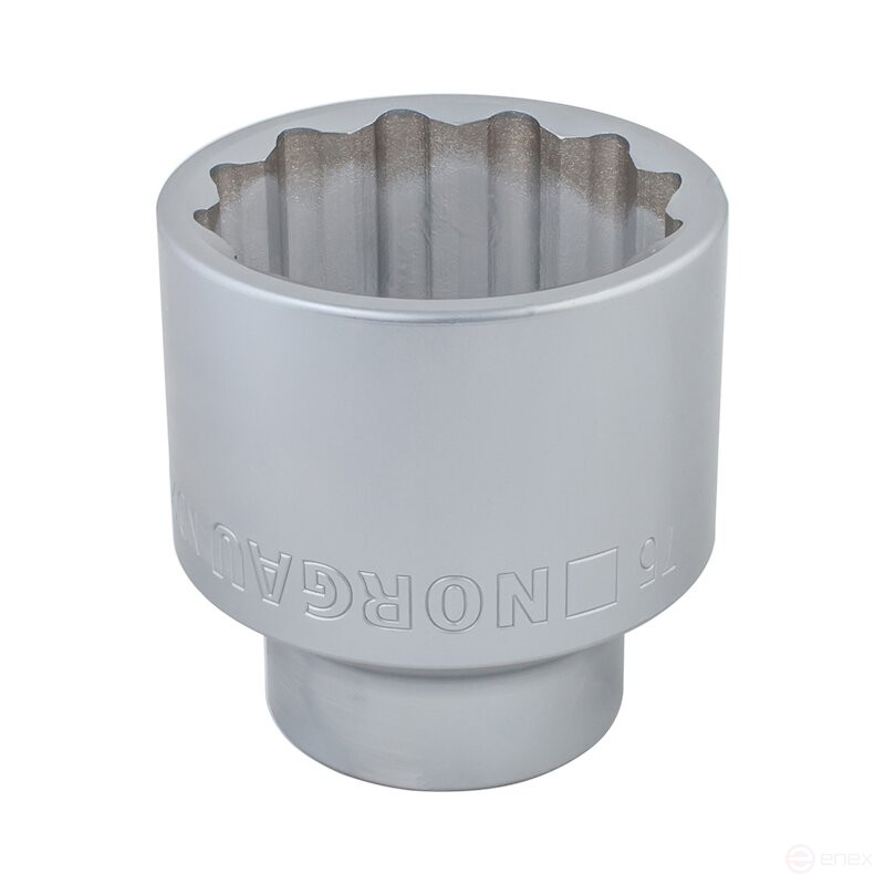 Набор двеннадцатигранных торцевых головок с аксессуарами NORGAU Industrial 1", 14 предметов, ND2114-S3680 в металлическом ящике