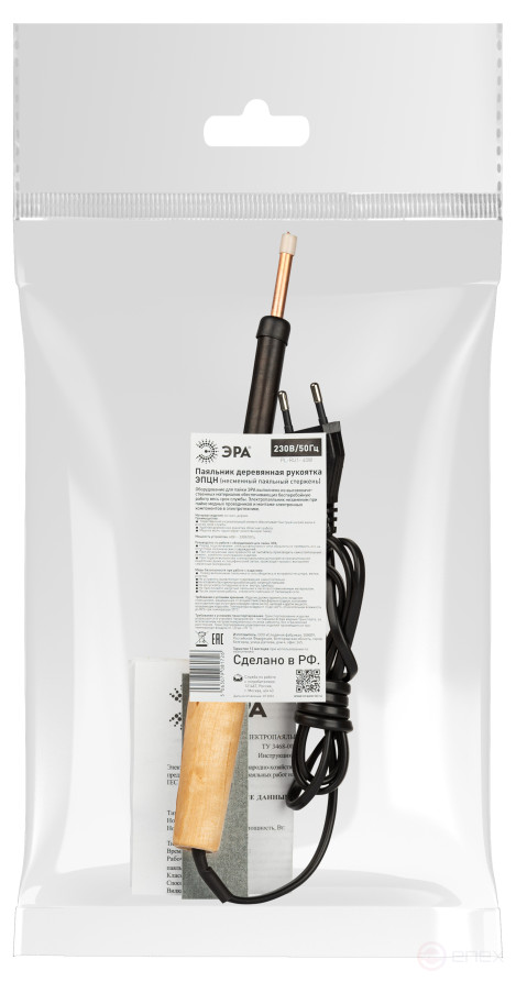PL-RU1- 40 W Soldering Iron ERA EPCN with Wooden handle 230 V 40 W, Russia