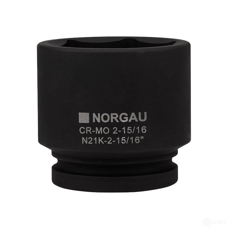 Головка торцевая ударная NORGAU Industrial шестигранная дюймовая 1", 2.15/16", N21K-2.15/16