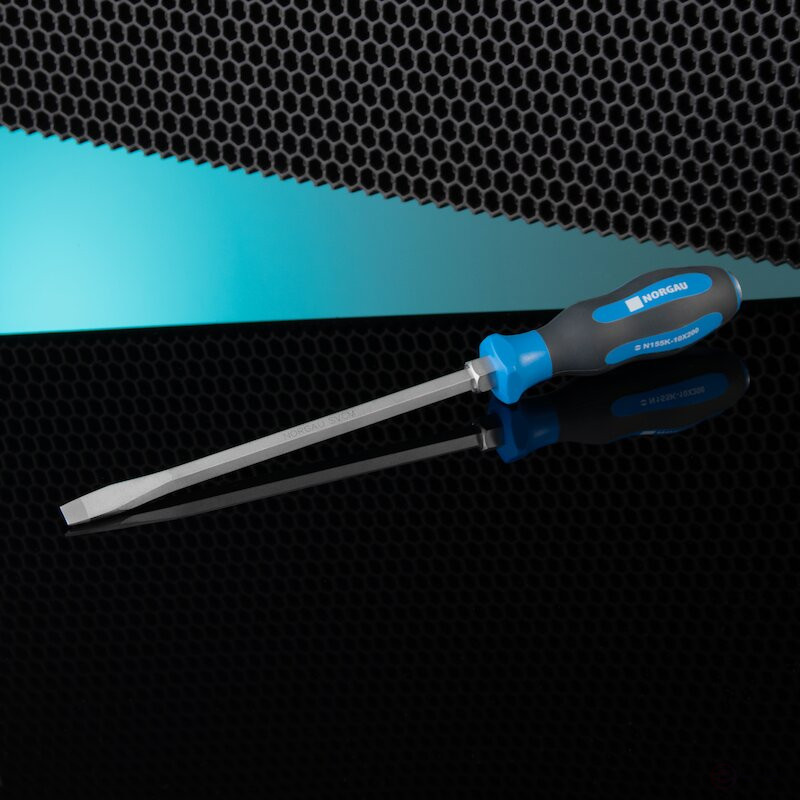 Slotted screwdriver NORGAU Industrial with 10 mm impact tip, N155K