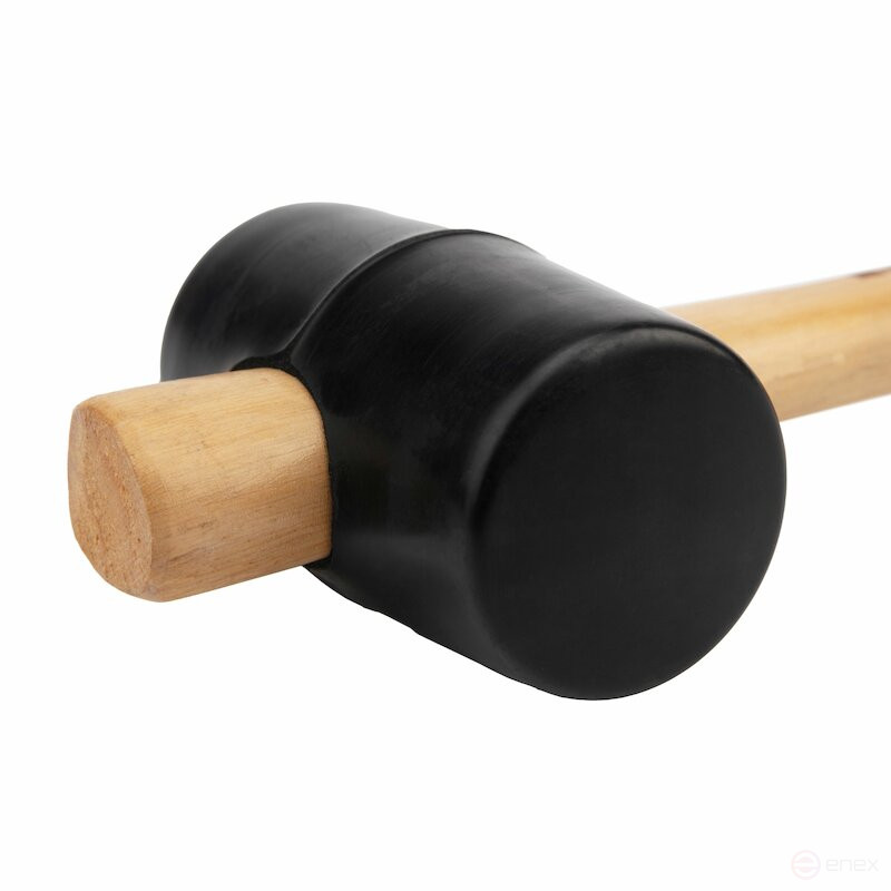 Киянка резиновая NORGAU Industrial с деревянной рукоятью 225 г, 50 мм, N226-50