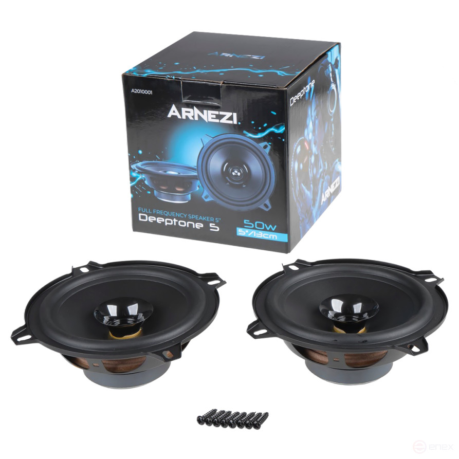 Колонки ARNEZI Deeptone 5, 13 см широкополосные, 2шт, 13 см (5 дюйм.), Max Вт ARNEZI A2010001