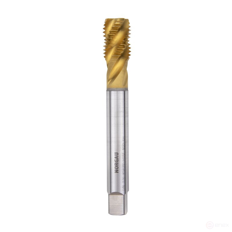 Machine tap NORGAU Industrial for blind holes M20, form C, HSS-E/TiN